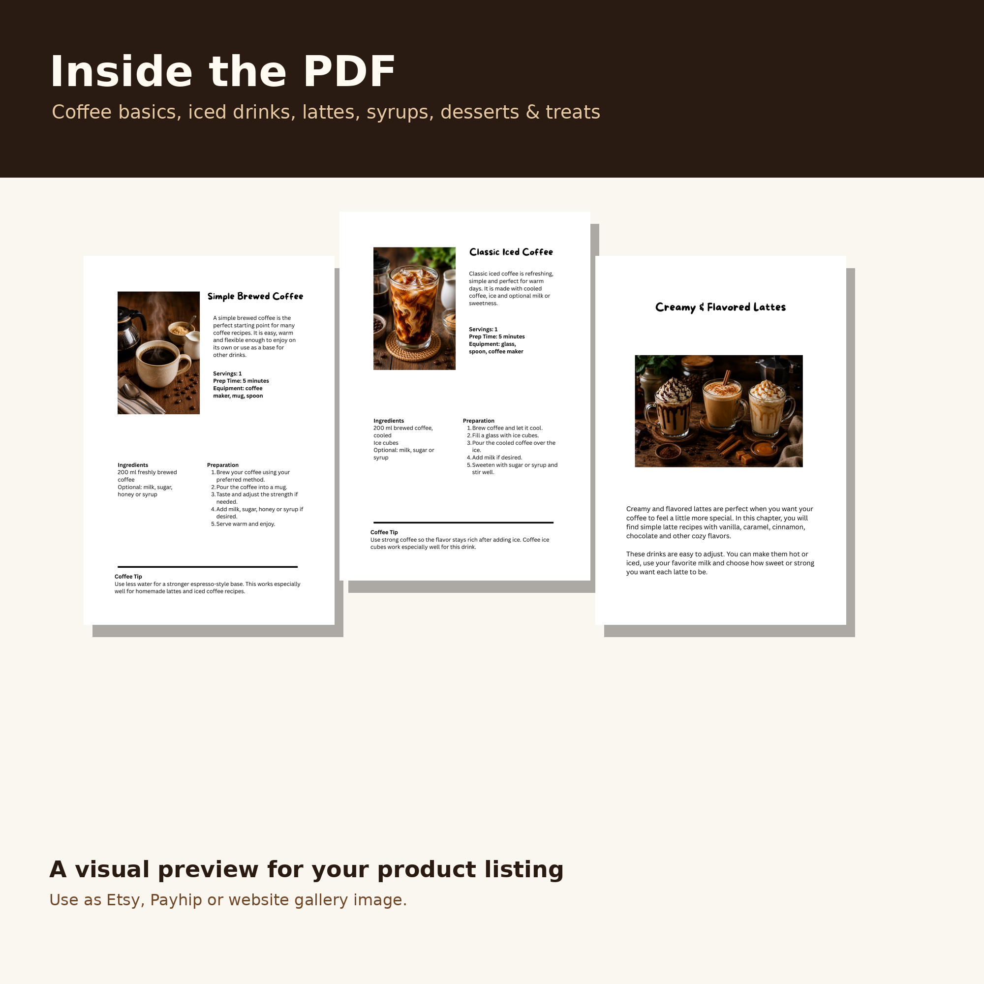 Coffee Recipes Cookbook – 70 Creative Drinks PDF