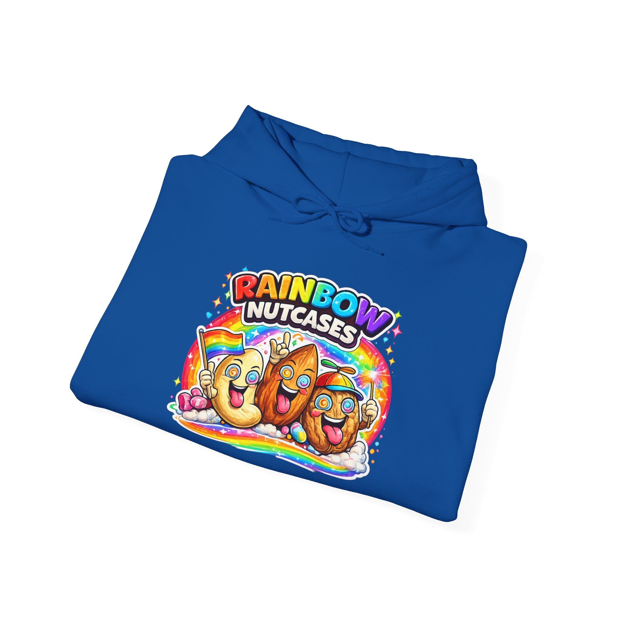 Rainbow Nutcases Hoodie – Funny Colorful Sweatshirt