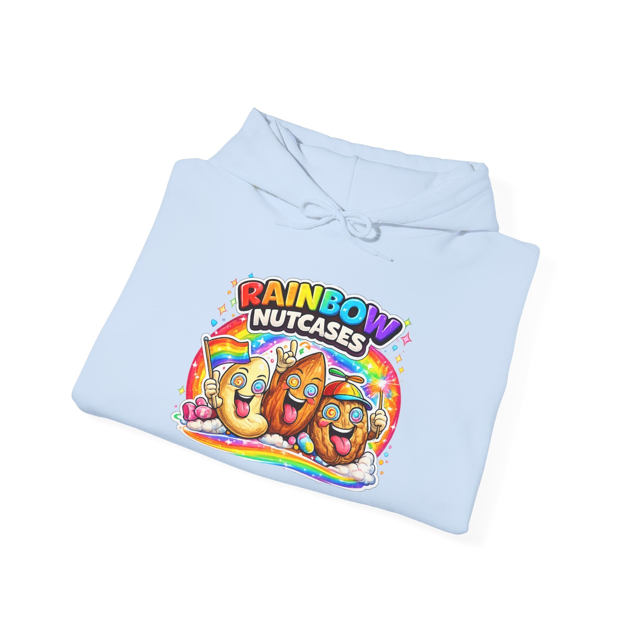 Rainbow Nutcases Hoodie – Funny Colorful Sweatshirt