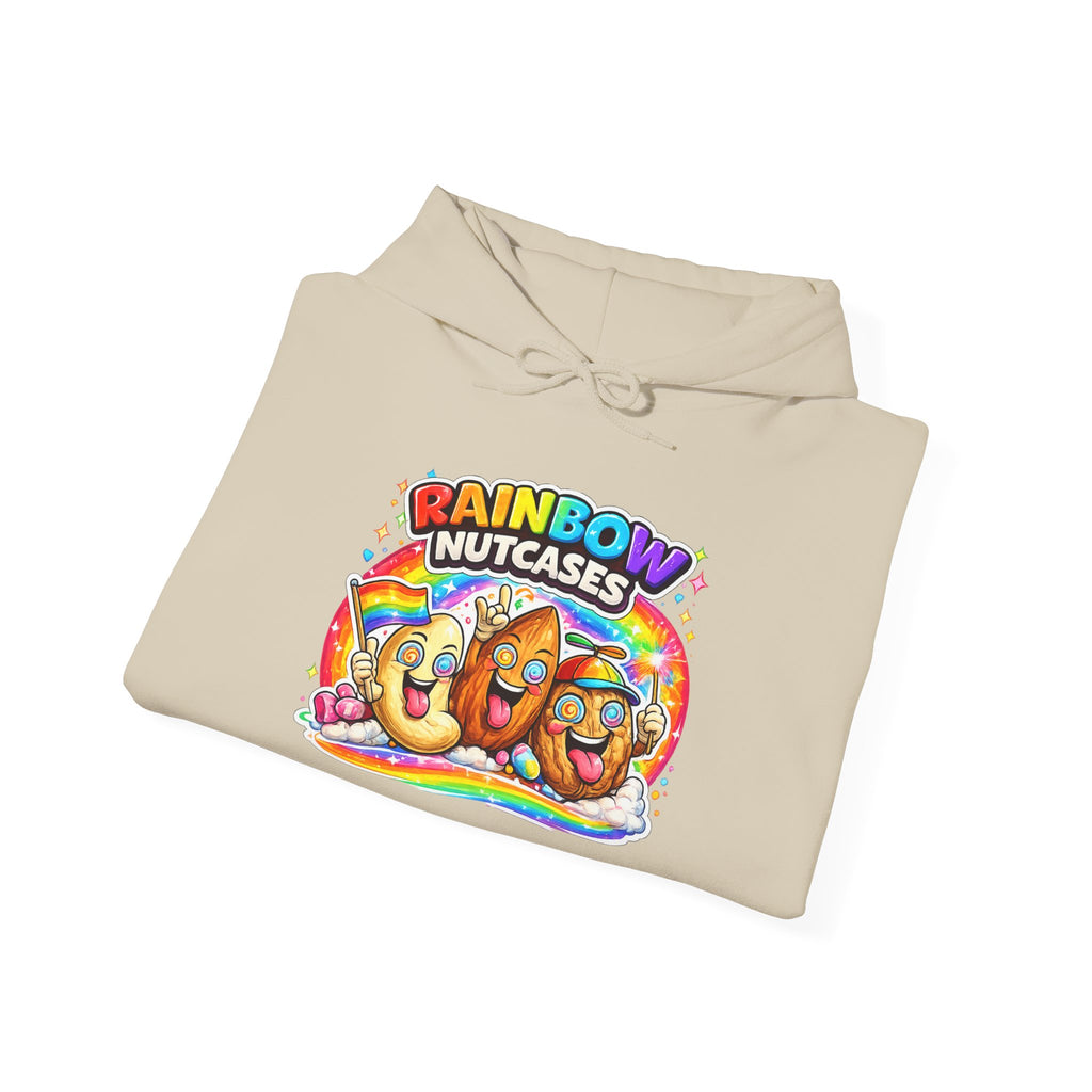 Rainbow Nutcases Hoodie – Funny Colorful Sweatshirt