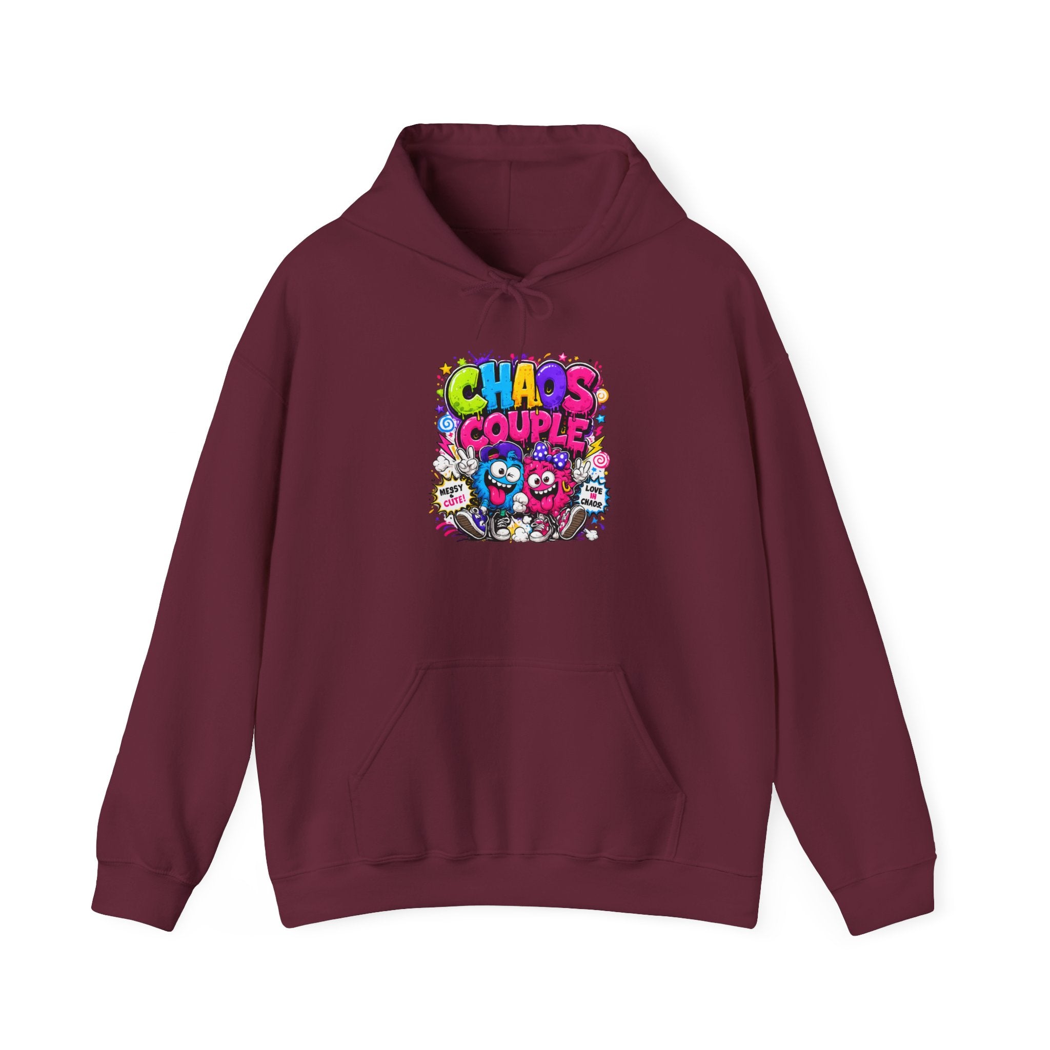 Chaos Couple Hoodie – Funny Matching Sweatshirt