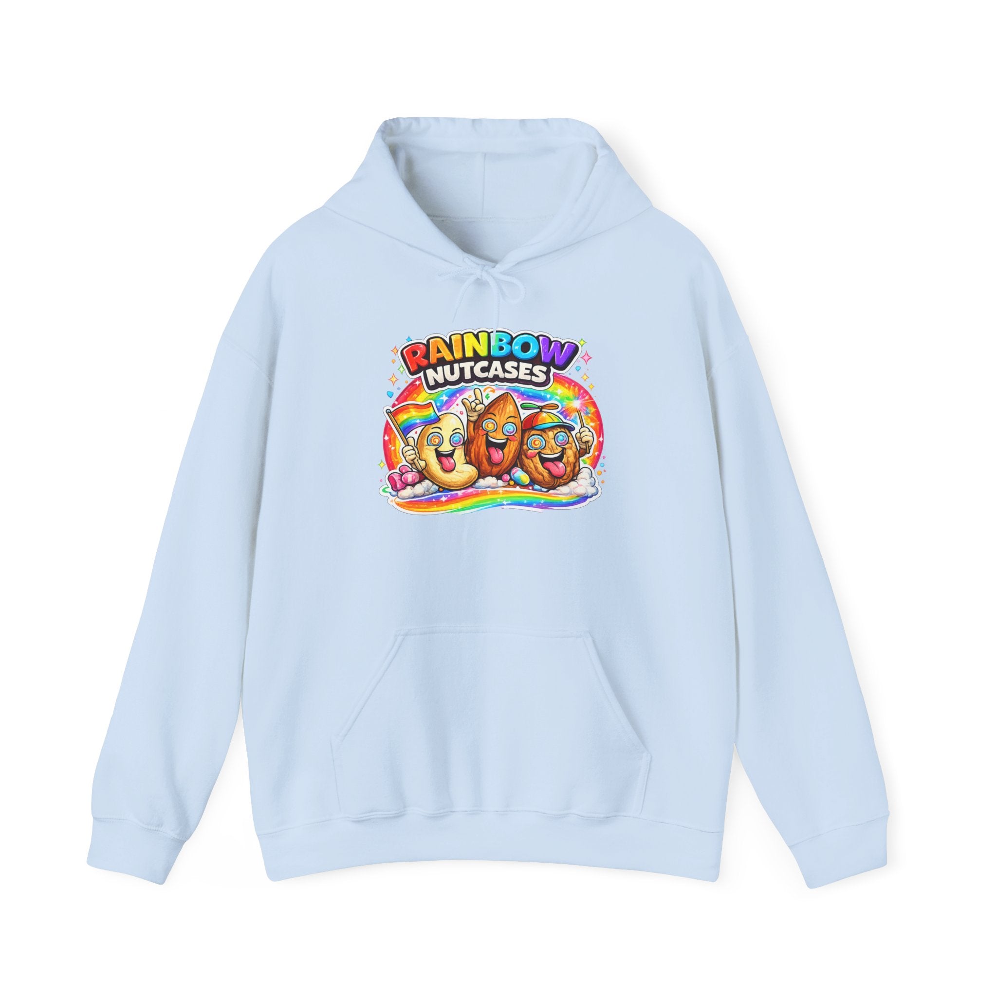 Rainbow Nutcases Hoodie – Funny Colorful Sweatshirt
