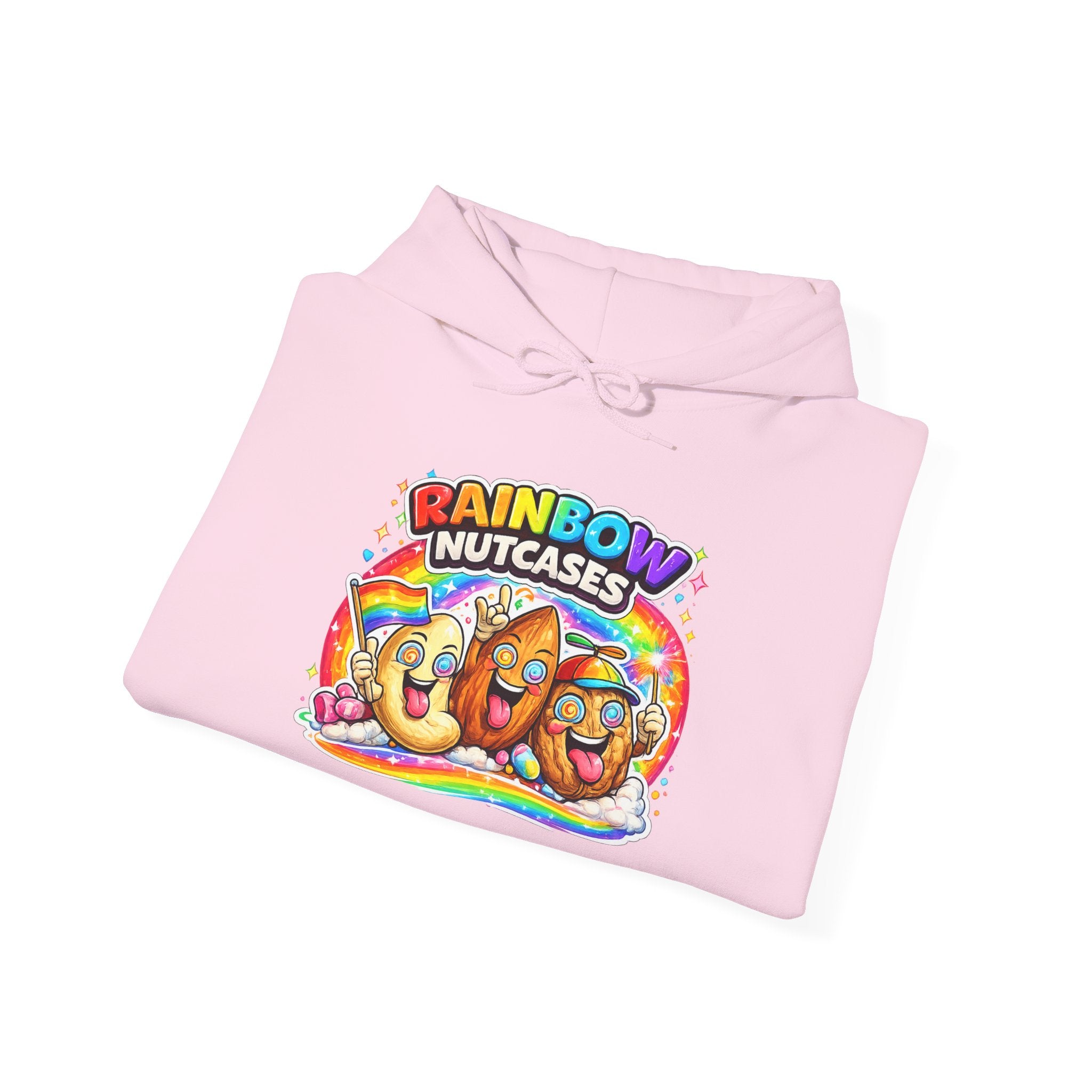 Rainbow Nutcases Hoodie – Funny Colorful Sweatshirt