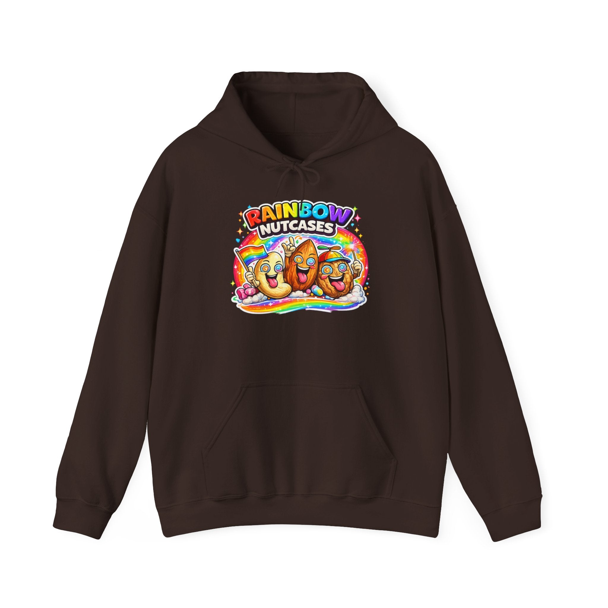 Rainbow Nutcases Hoodie – Funny Colorful Sweatshirt