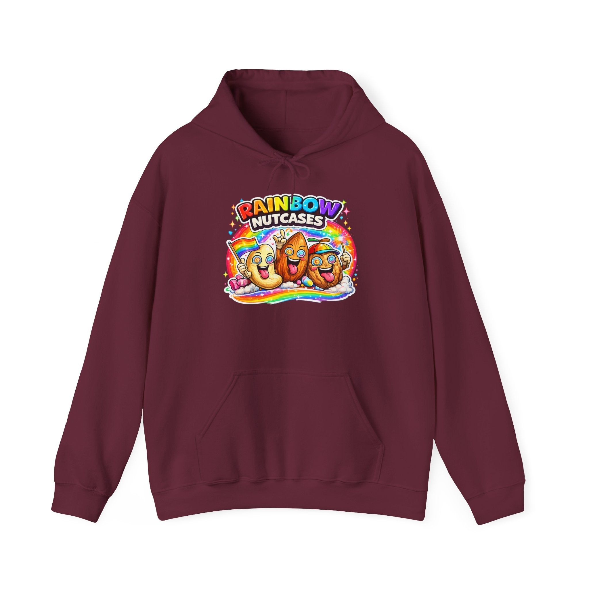 Rainbow Nutcases Hoodie – Funny Colorful Sweatshirt