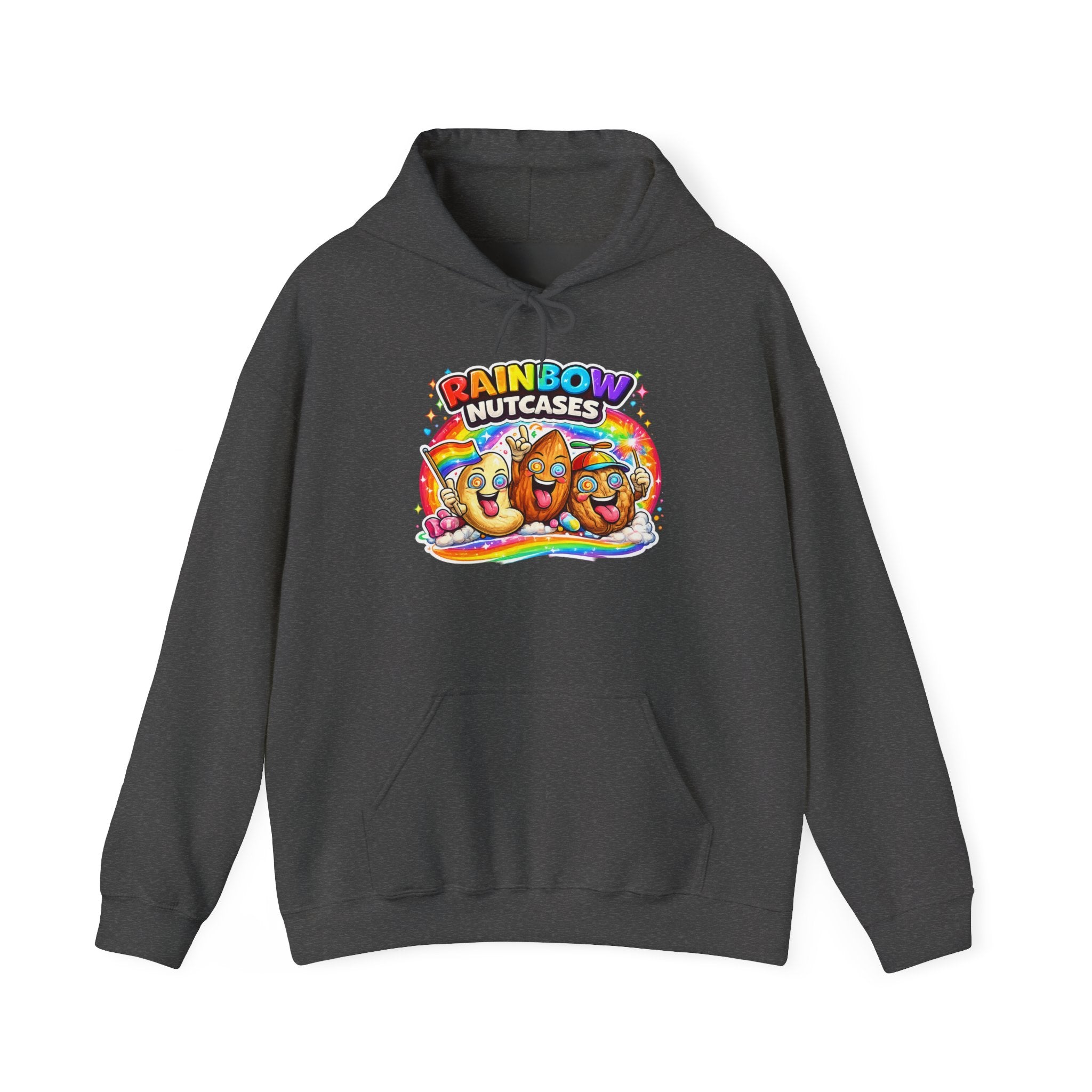 Rainbow Nutcases Hoodie – Funny Colorful Sweatshirt