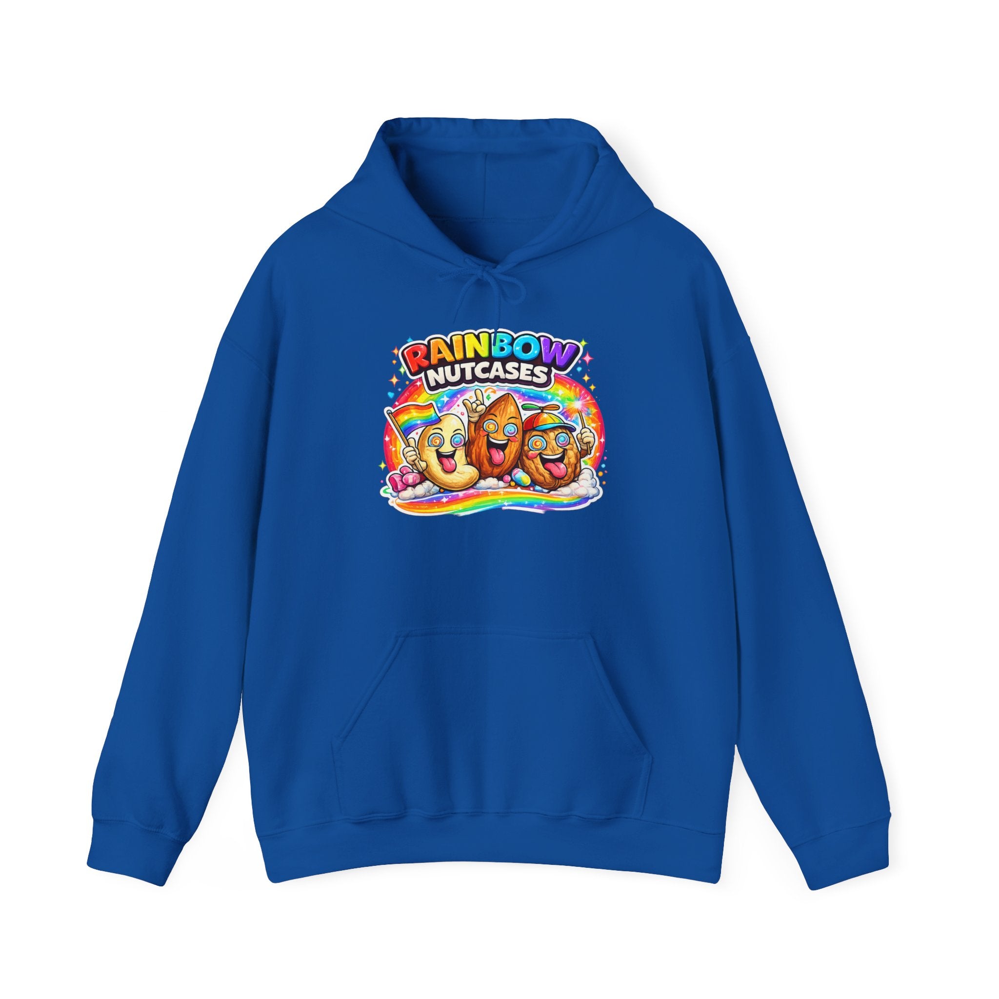 Rainbow Nutcases Hoodie – Funny Colorful Sweatshirt