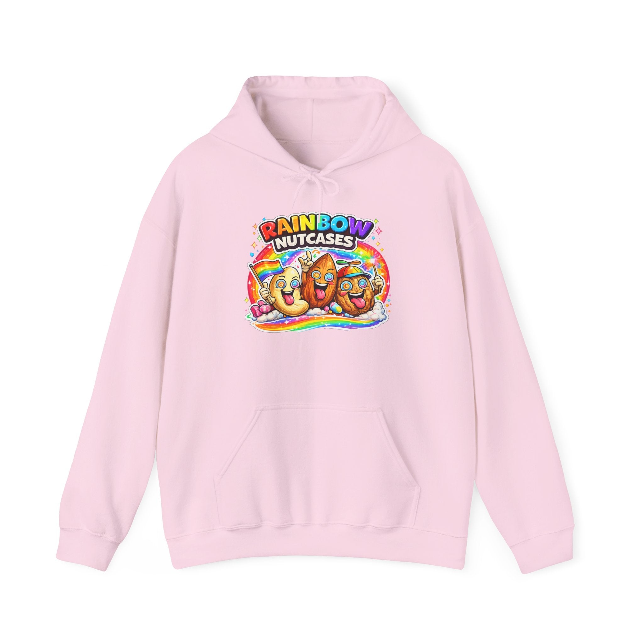 Rainbow Nutcases Hoodie – Funny Colorful Sweatshirt